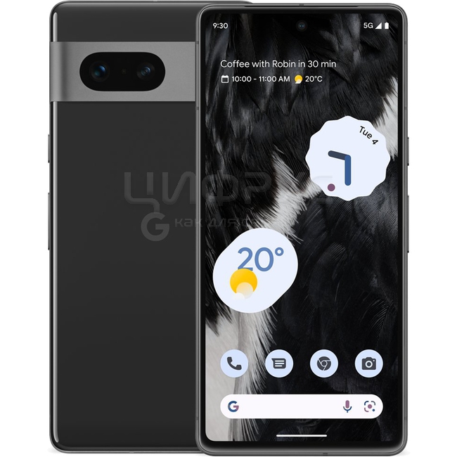 Купить Google Pixel 7 256Gb+8Gb 5G Obsidian (Вулканический черный
