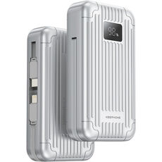 ������� ����������� Power Bank Keephone Novia 10000 mAh/22.5W USB/USB-C + ������ Type-C/ Lighting Silver (����������)
