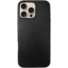 Чехол-накладка iPhone 16 Pro 6.3 Leather Case MagSafe черная эко-кожа Чехол-накладка iPhone 16 Pro 6.3 Leather Case MagSafe черная эко-кожа