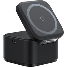 Беспроводное зарядное устройство Baseus 2-in-1 MagPro Magnetic Wireless Charger 25W Cosmic Black (черный) Беспроводное зарядное устройство Baseus 2-in-1 MagPro Magnetic Wireless Charger 25W Cosmic Black (черный)