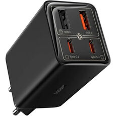 ������� �������� ���������� Baseus 65W 2�Type-C/2xUSB GaN6 Pro QC + ������ Type-C ������ (A)